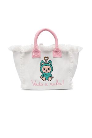 colette fringed embroidered tote bag SAINT BARTH KIDS | COL000102634L